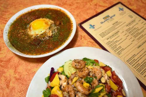 Shrimp and Mango Salad with Gumbo Monceaux